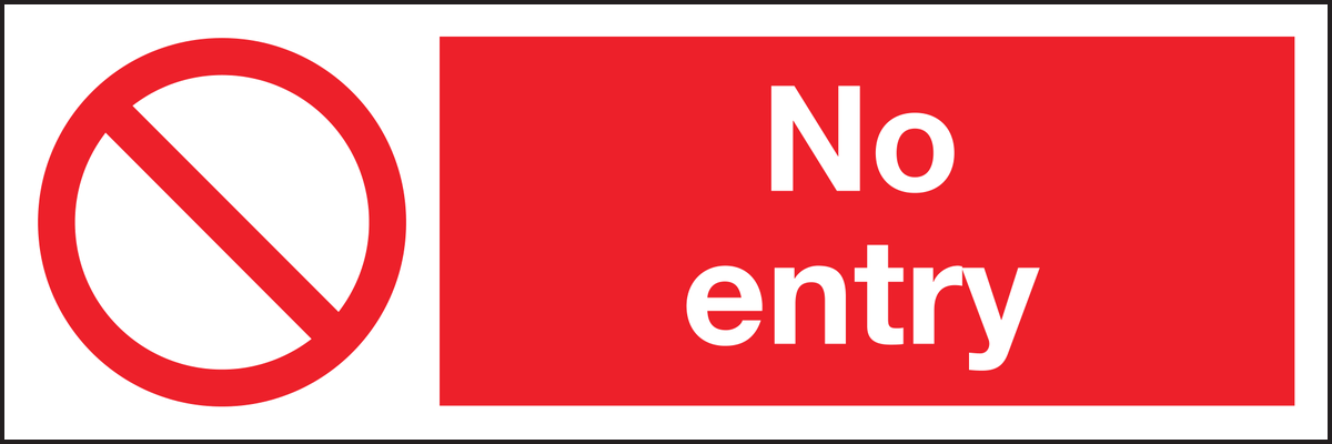 No Entry sign