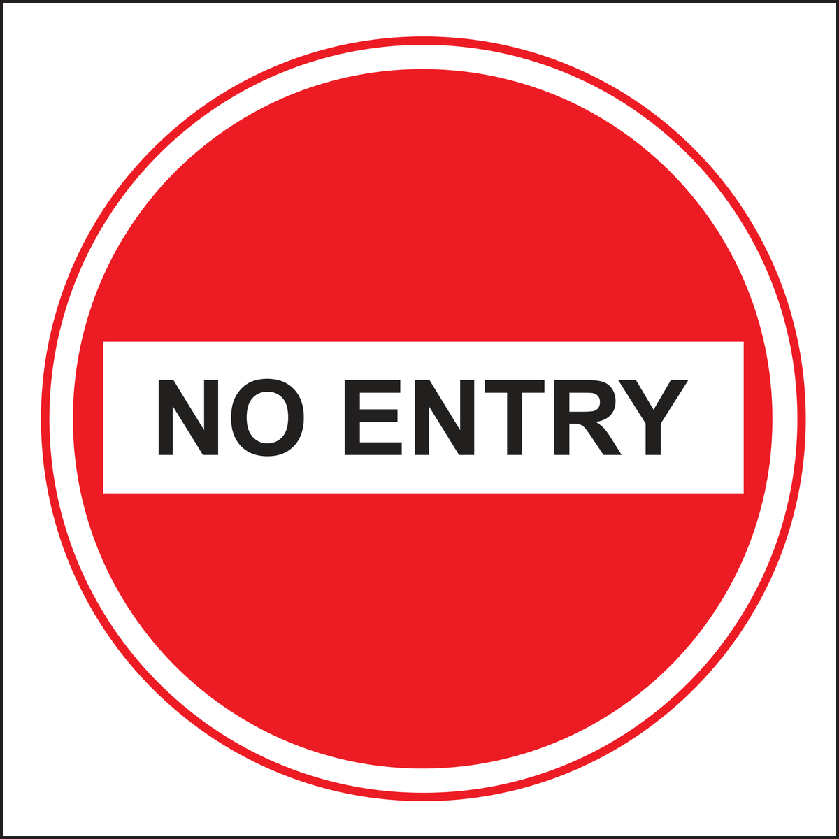 No Entry Sign