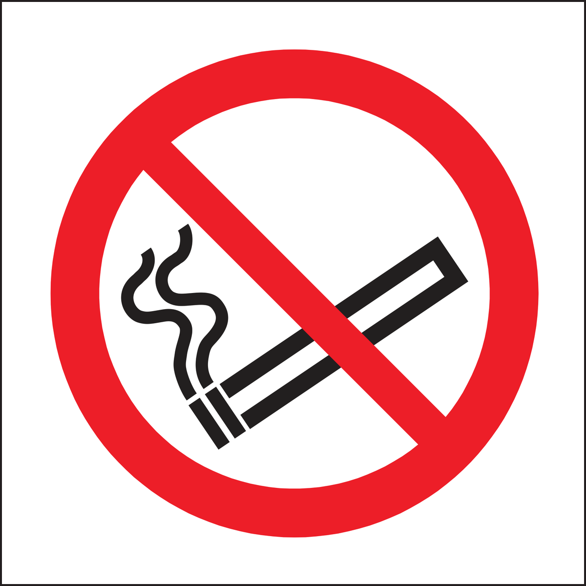 No smoking symbol sign