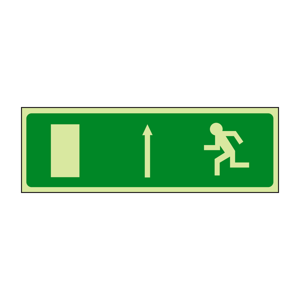 Photoluminescent Exit ahead
