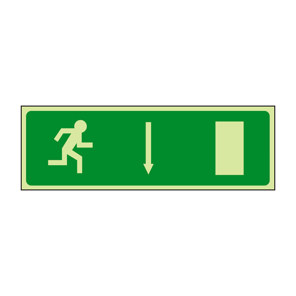 Photoluminescent Exit down