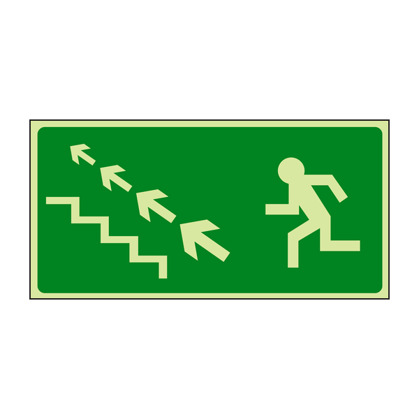 Photoluminescent Exit left up