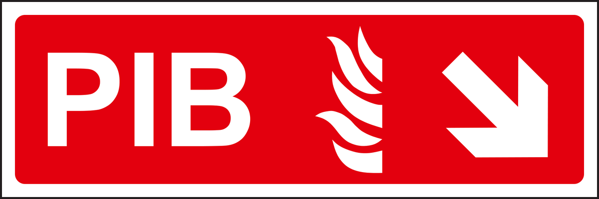 PIB Arrow Down Right Sign
