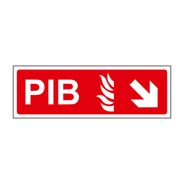 PIB Arrow Down Right Sign