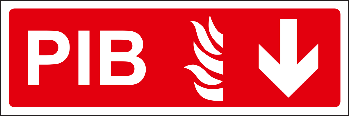 PIB Arrow Down Sign