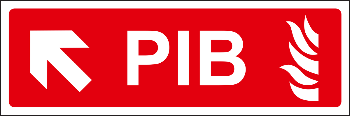 PIB Arrow Up Left Sign