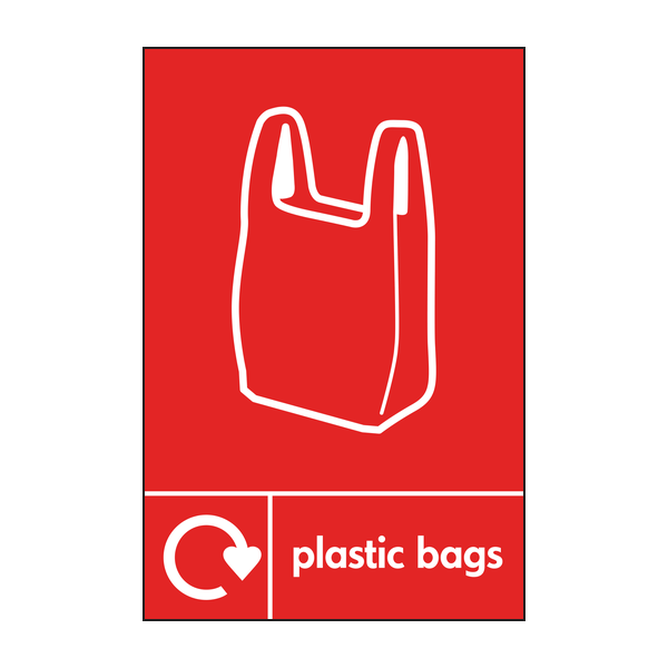 plastic bags recycle & icon 
