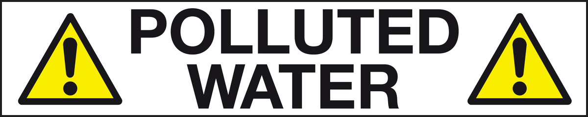Polluted water labels - Pipeline labels