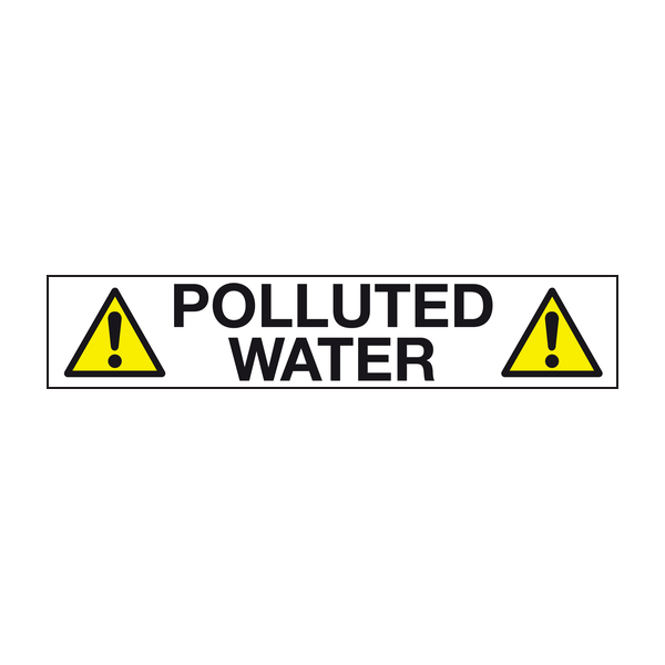 Polluted water labels - Pipeline labels Polluted water labels - Pipeline labels