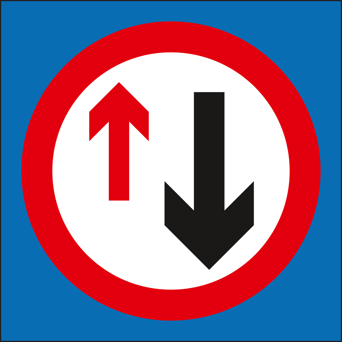 Priority must be given from the opposite direction Social Distancing Anti-Slip Floor Sticker