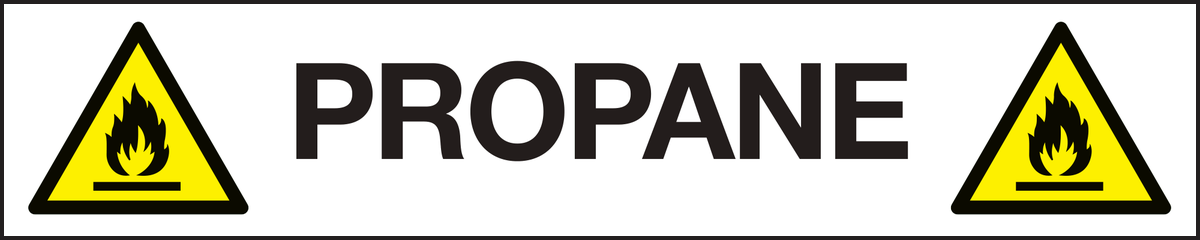 Propane labels - Pipeline labels