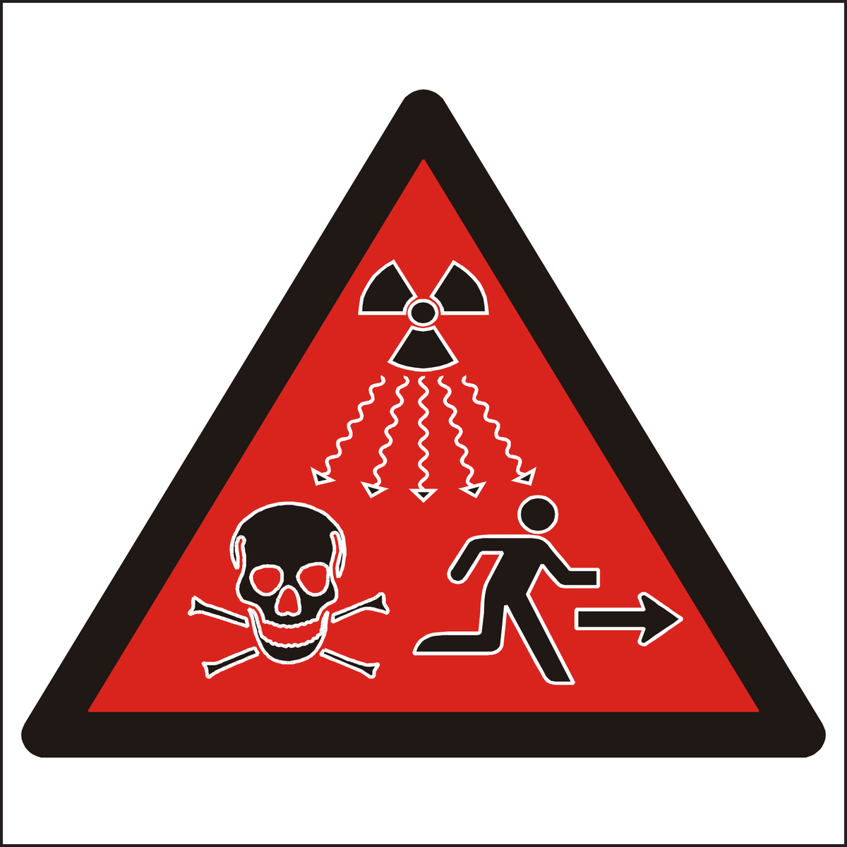 Radiation Dangers Symbol Sign