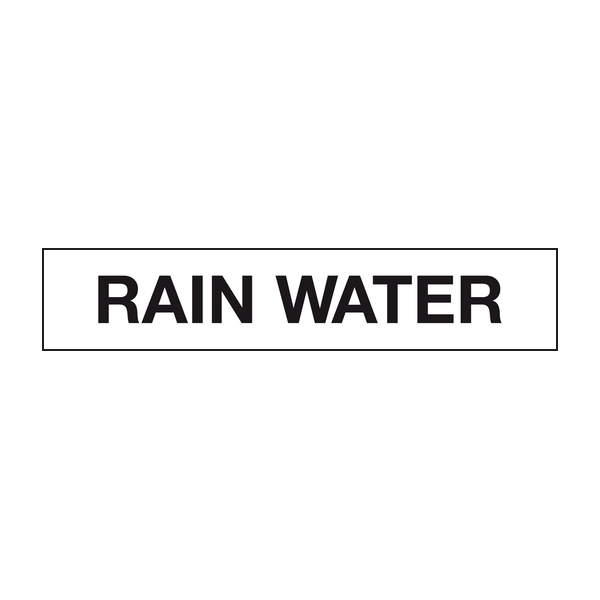 Rain water labels - Pipeline labels Rain water labels - Pipeline labels