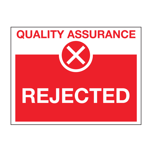 Rejected sign - Quality control sign Rejected sign - Quality control sign