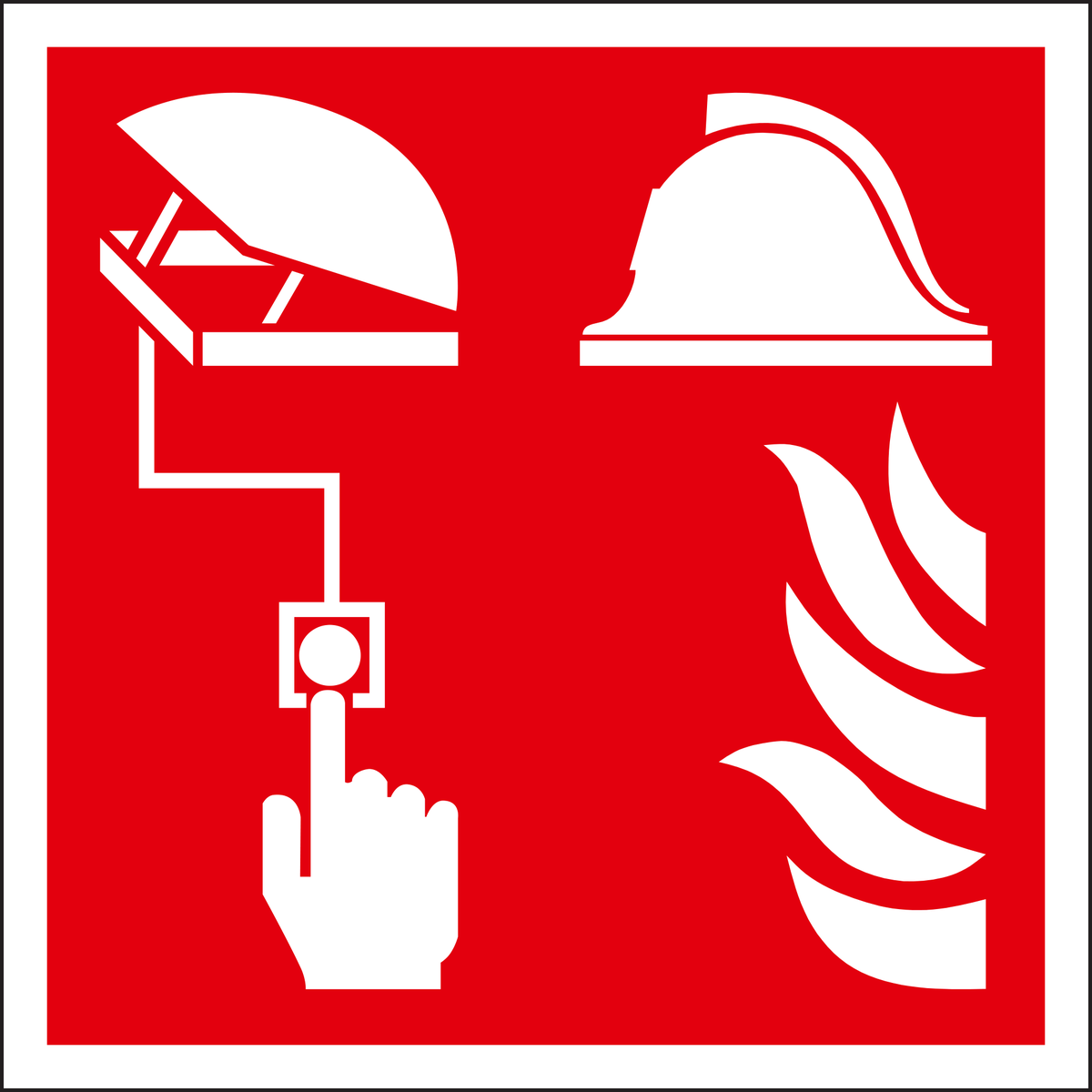 Smoke Vent Manual Control Sign
