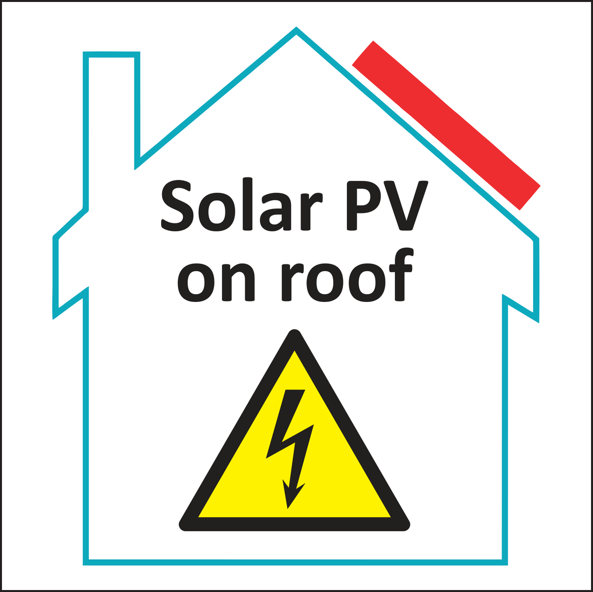 Solar PV on roof sign