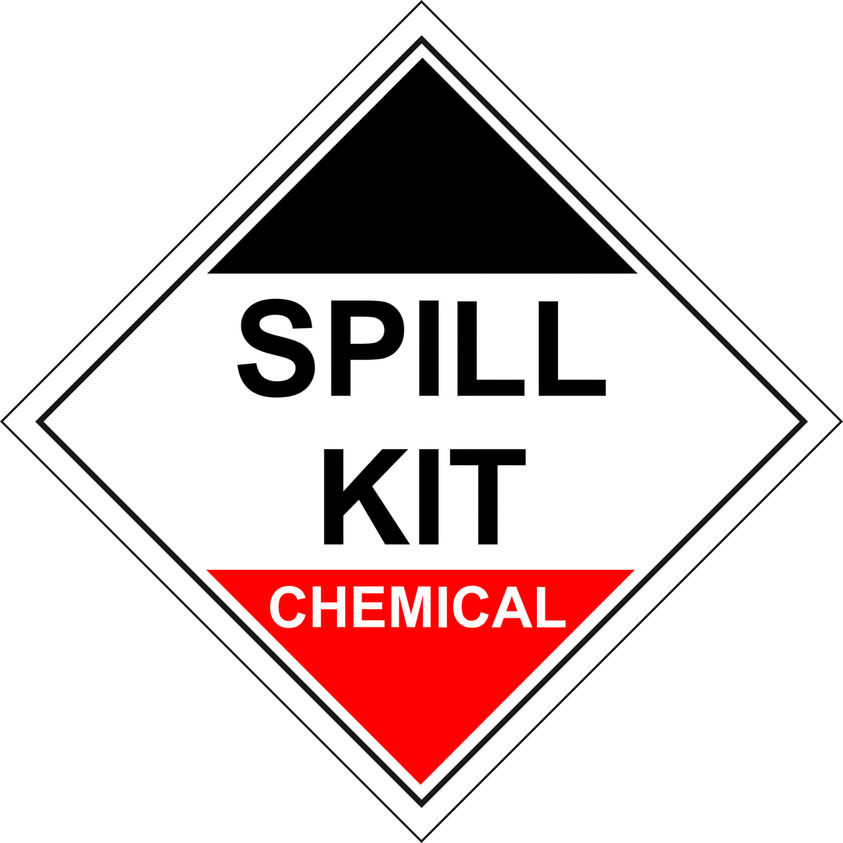 Spill Kit Chemical Sign