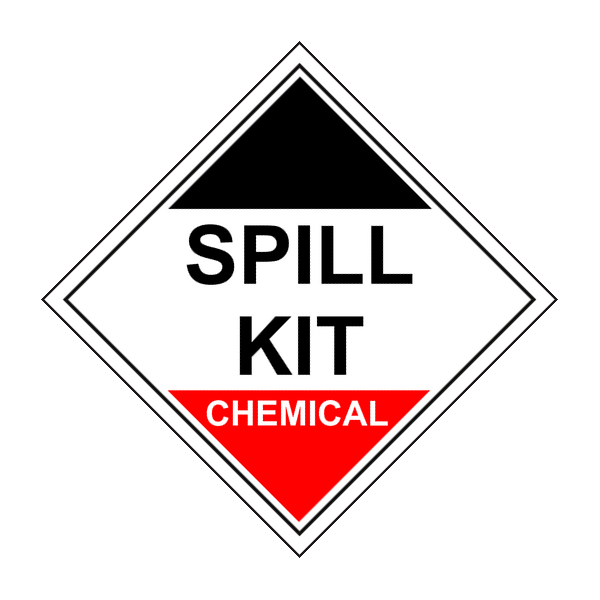 Spill Kit Chemical Sign Spill Kit Chemical Sign