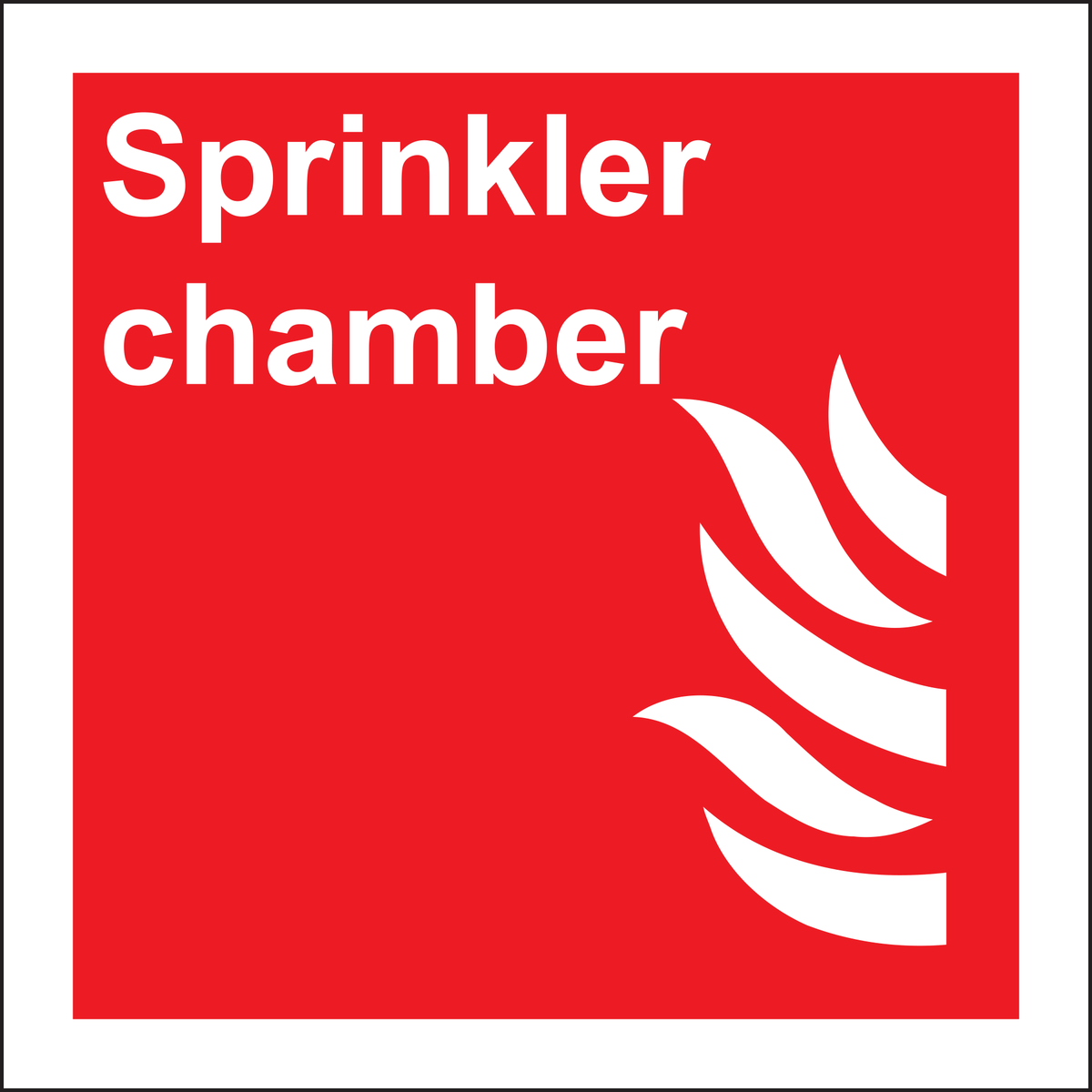 Sprinkler Chamber Sign