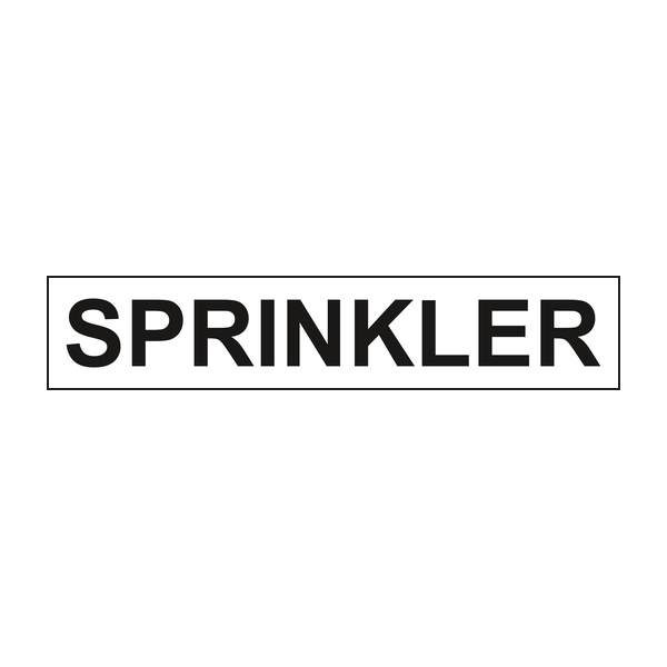 Sprinkler labels - Pipeline labels Sprinkler labels - Pipeline labels