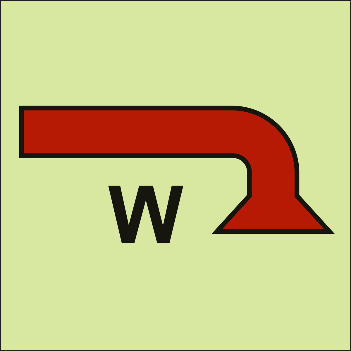 IMPA 33.6024 Water Fog Applicator Sign