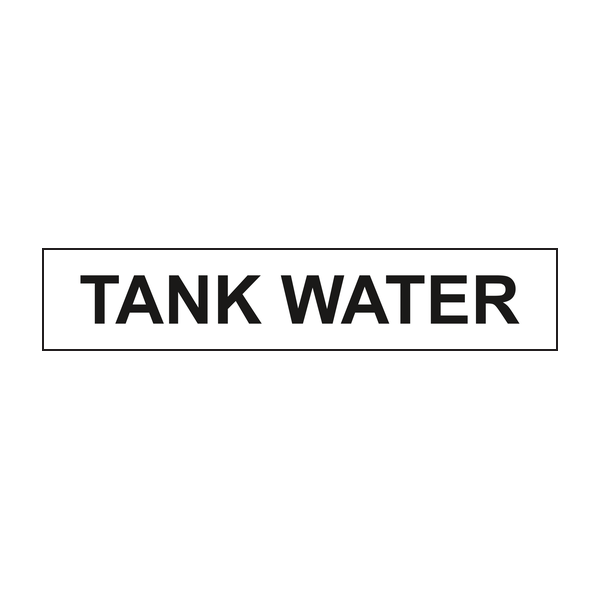 Tank water labels - Pipeline labels Tank water labels - Pipeline labels