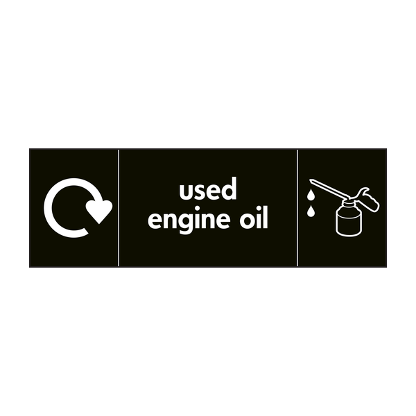 used engine oil recycle & icon 