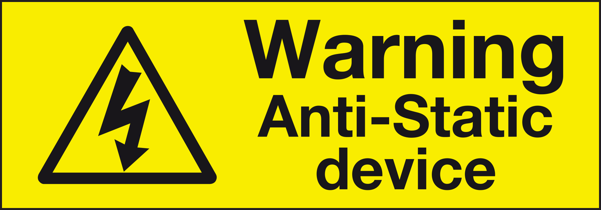 Warning anti-static device labels (Pack of 10)