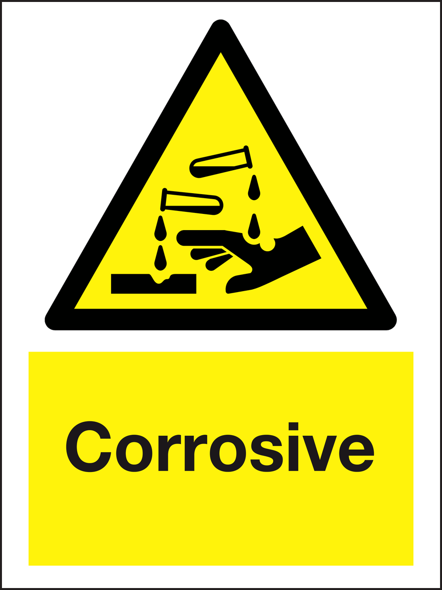 Warning Corrosive Sign