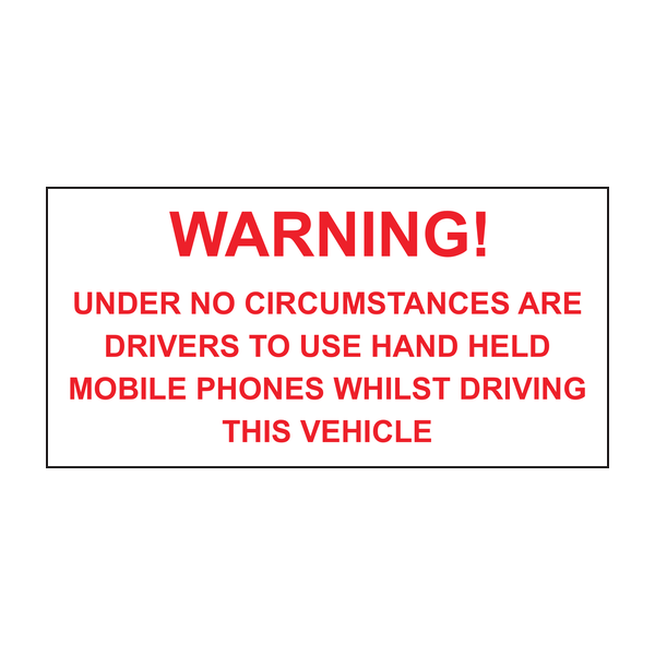WARNING! UNDER NO CIRCUMSTANCES ARE DRIVERS WARNING! UNDER NO CIRCUMSTANCES ARE DRIVERS