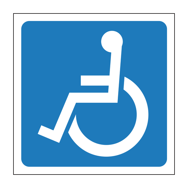 Wheelchair symbol (Left) sign