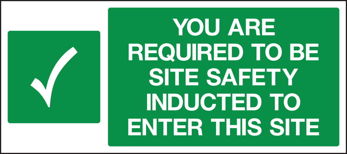 You are required to be site safety inducted to enter this site