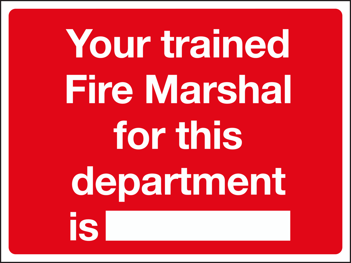 Your trained fire marshal for this department is sign